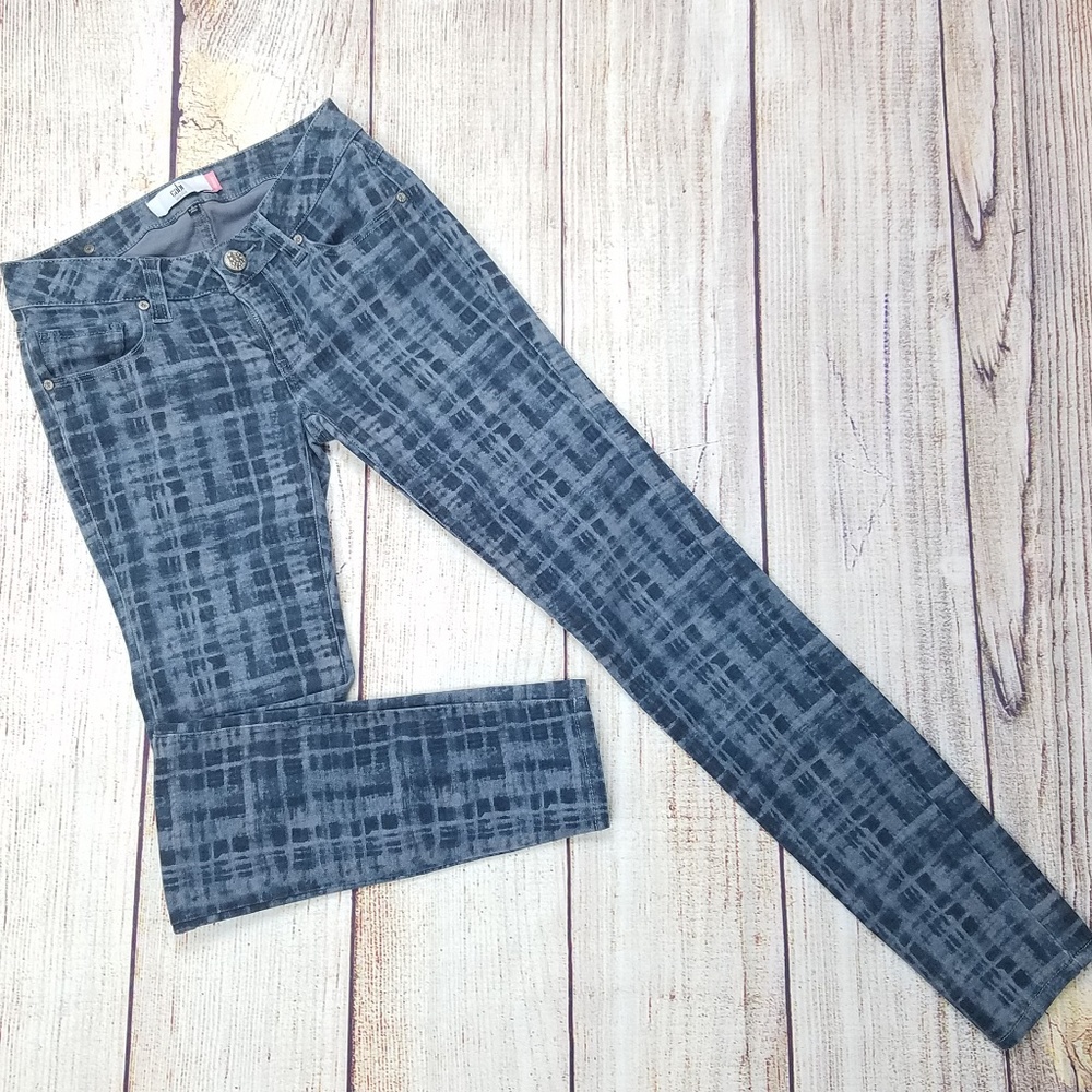 Cabi jeans skinny grid print 3047 size 0